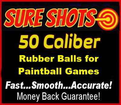 50 Cal Rubber Balls for Paintball